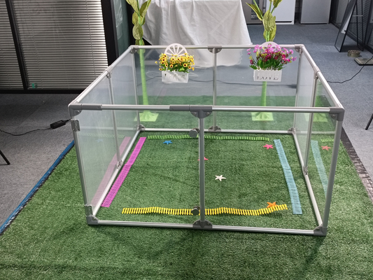 6063/6061/6005/6082/6060 小さい動物のためのポータブルで透明な合金型犬の遊び場