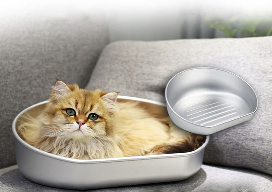 手洗える冷却用猫ベッドマット 夏用アルミ素材と噛み付かない