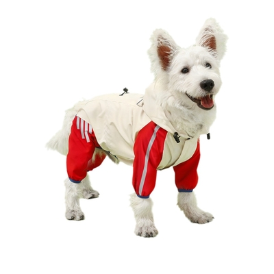 スポーツ犬 レインコート 防水交換ジャケット リードホール 反射ストラップ