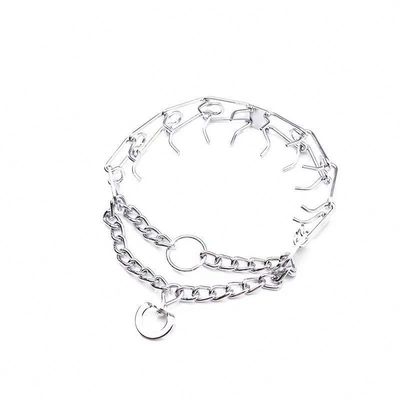 ペットトレーニングのための銀色の犬のネックレス アヘアソン ピンクネックレス ストックネックレス ピンチネックレス