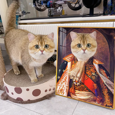 ペットポートレイト アルミ合金写真フレーム 犬と猫の記念品