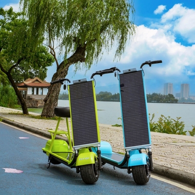 ソーラースクーター 充電回距離35~70km 最大速度18km/h
