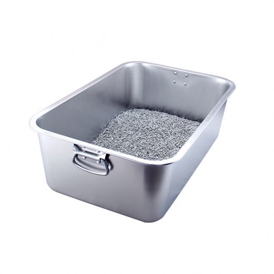 45x30x10cm サイズ ペットクリーニング用の洗える猫のトイレボックス ステンレス鋼材