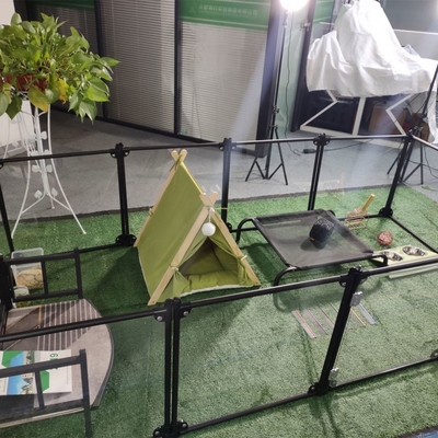 カスタム パターン 豪華 アクリル アルミニアム 切り離せる ペット 遊び場 猫 飼育場 犬 フェンス ペンは