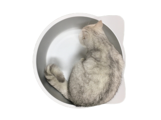 手洗い 丸い ボウル 形 猫の巣 アルミ 素材 毛皮 の 仲間 の ため