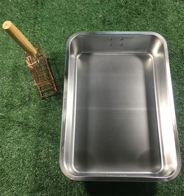 45x30x10cm ステンレス鋼の猫のゴミ箱 便掃除用の便利なオープンタイプ