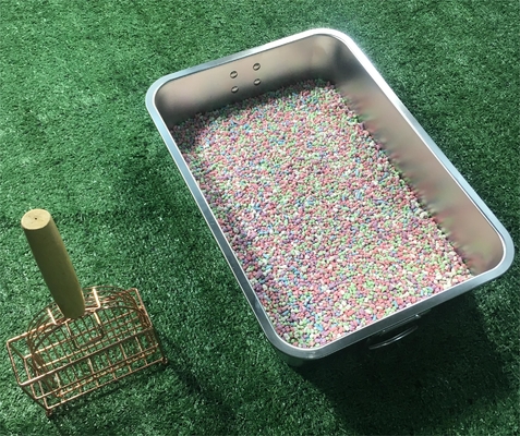 キッティ オープン 大型 トイレ ペット ステンレス スチール リッター ボックス 簡単 清掃 45x30x10cm