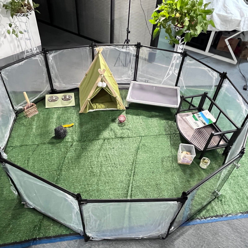 6063/6061/6005/6082/6060 小さい動物のためのポータブルで透明な合金型犬の遊び場