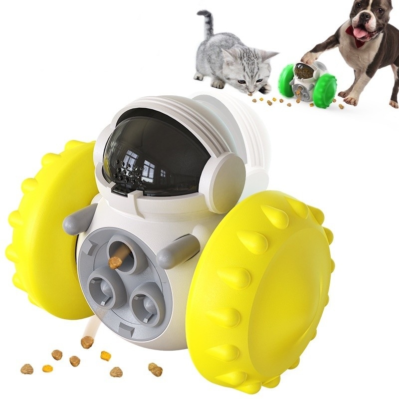 ペット用品 猫や犬のための持続可能 ゆっくり流出する食品配給器 バランス 自動車玩具