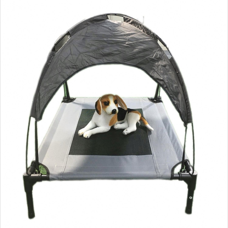 爬虫類 日陰 ペットテント 屋外夏のキャンプのための高層ベッドと合金フレーム