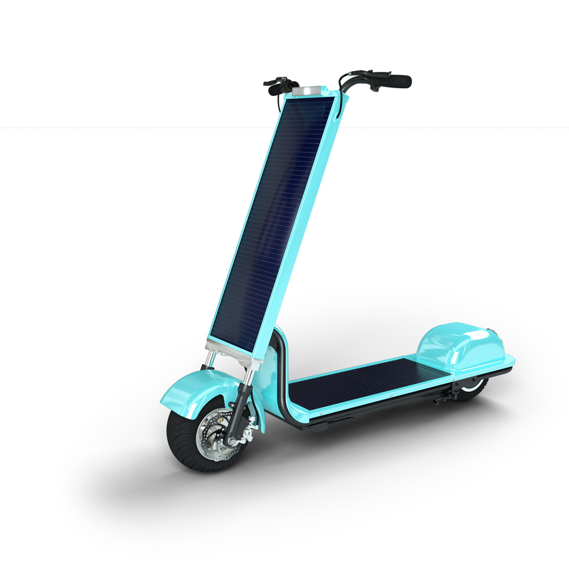 ソーラースクーター 充電回距離35~70km 最大速度18km/h