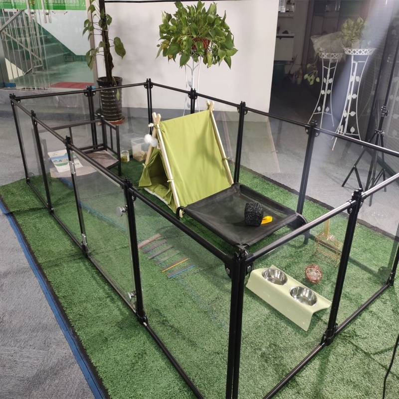 ボタン 閉め 12 パネル アクリル 犬 遊び場 簡単に ペット 訓練 と 持ち運び