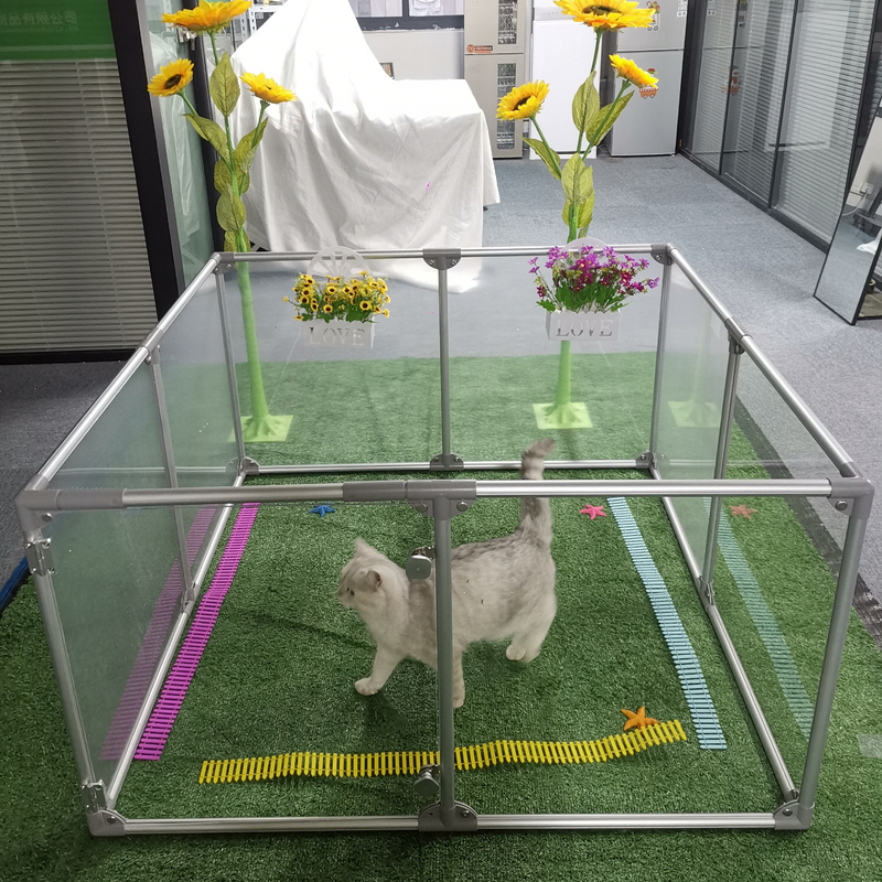 広い空間 8/10/12 パネル 鍵を閉め,固体動物パターンの犬の遊び場